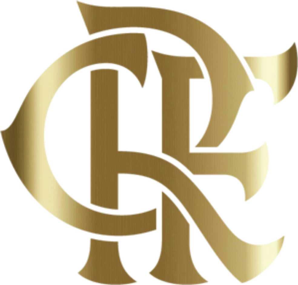 Flamengo C R Logo Gold PNG image