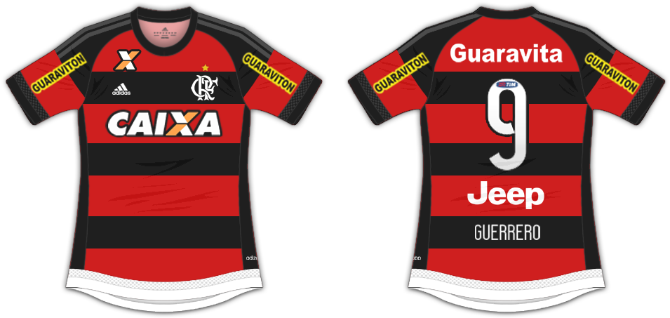 Flamengo Football Jerseys Design PNG image