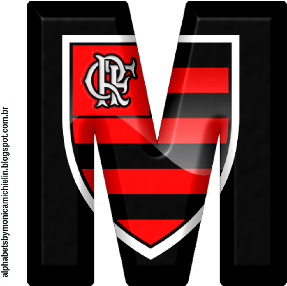 Flamengo Letter M Logo Design PNG image