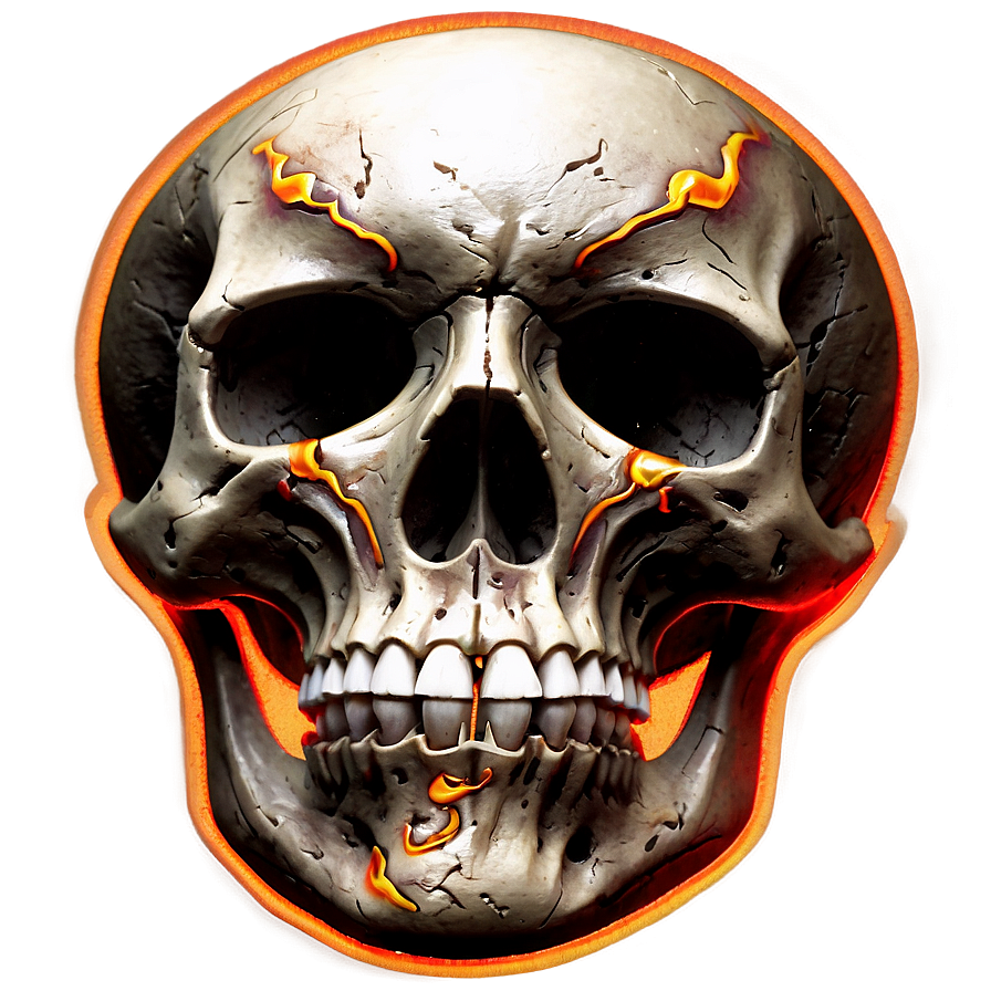 Flames Skull Face Image Png 42 PNG image