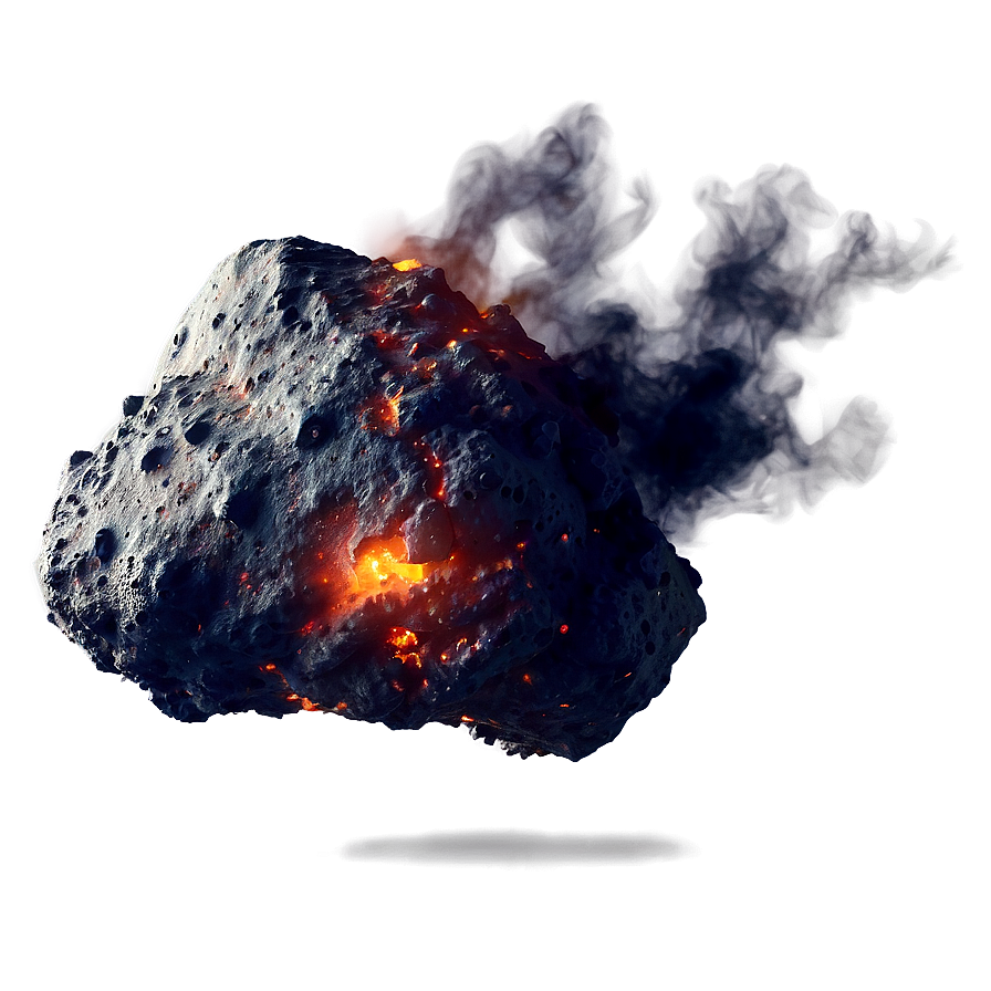 Flaming Asteroid Png 06212024 PNG image