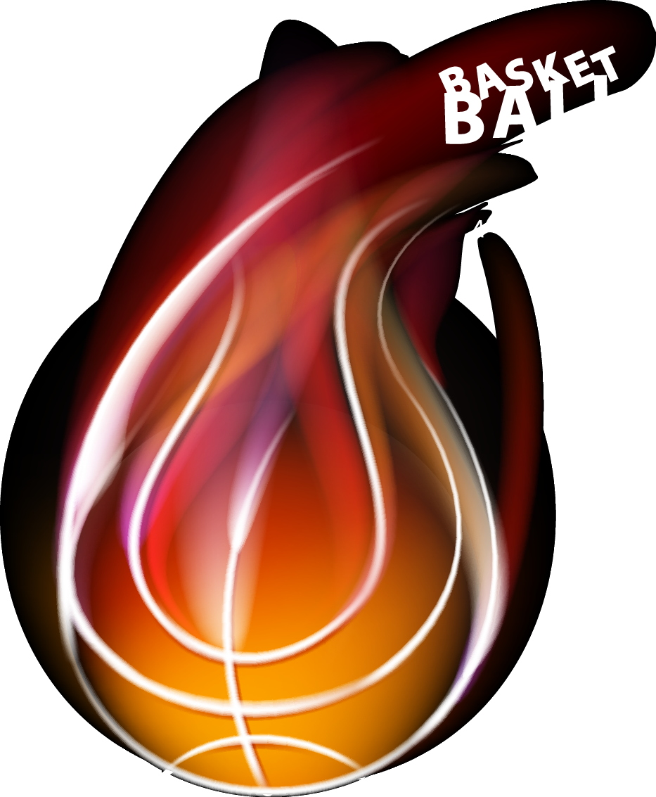 Flaming Basketball Logo PNG image