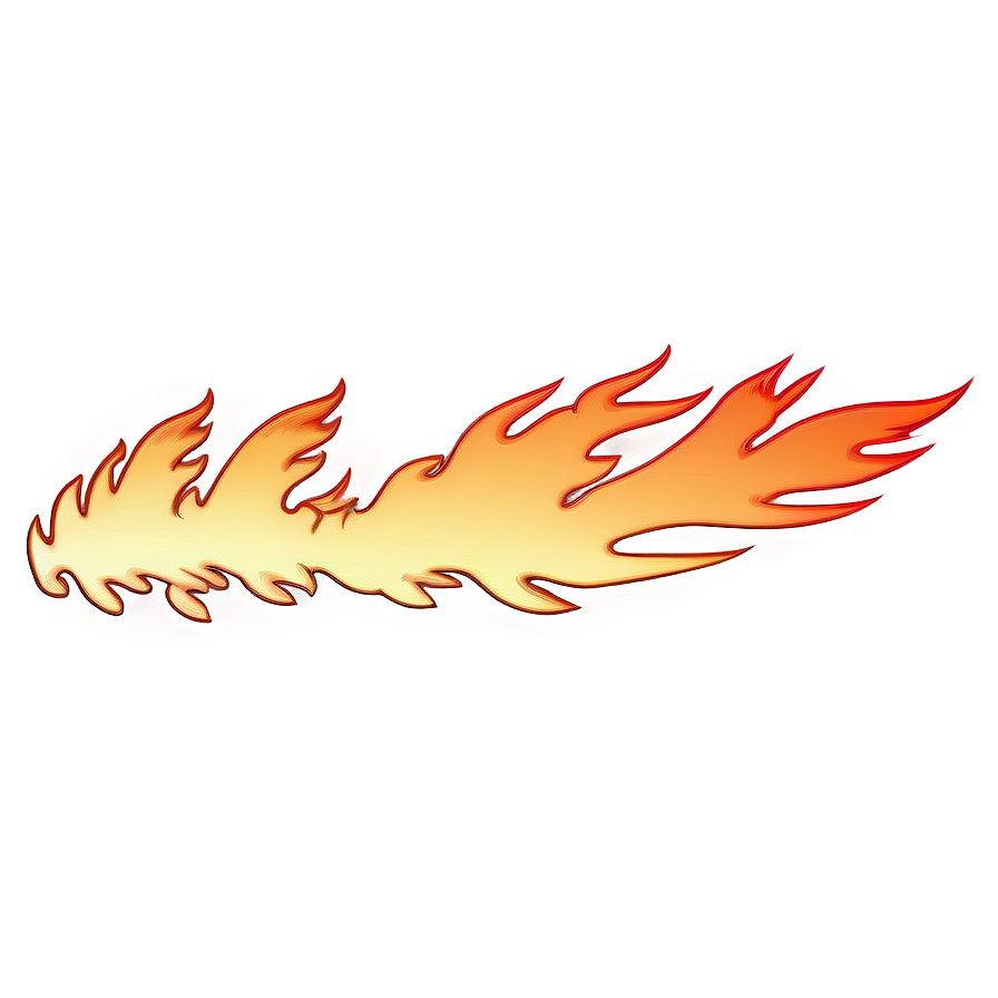 Flaming Border Silhouette Png Mhj PNG image