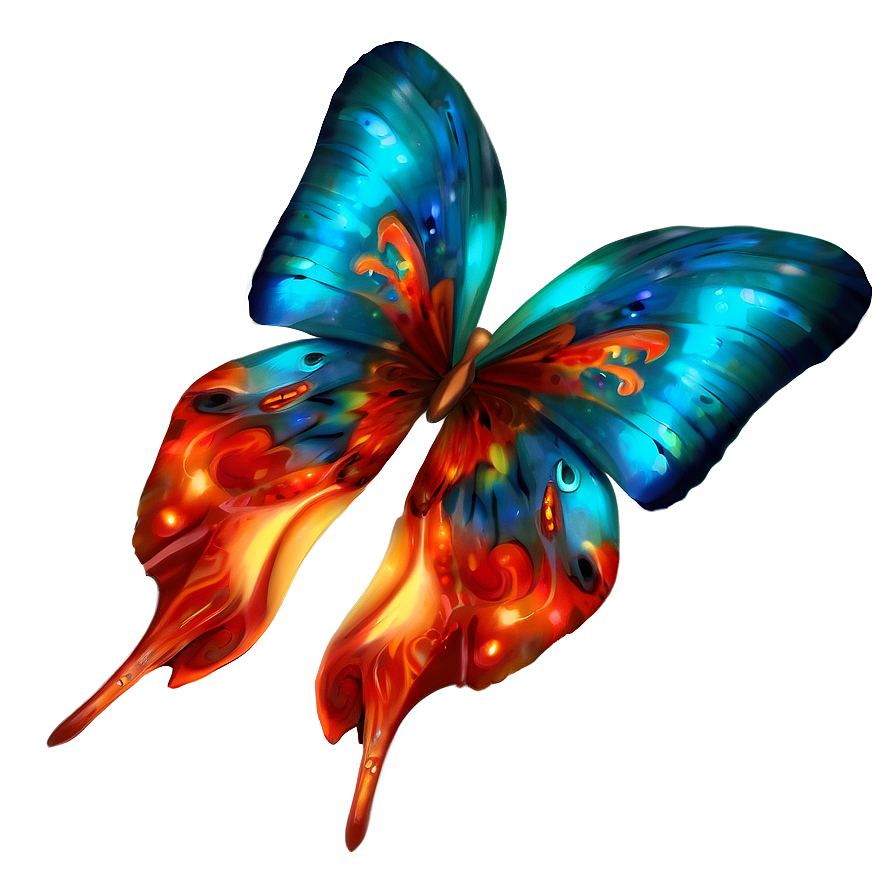 Flaming Butterfly Png 94 PNG image