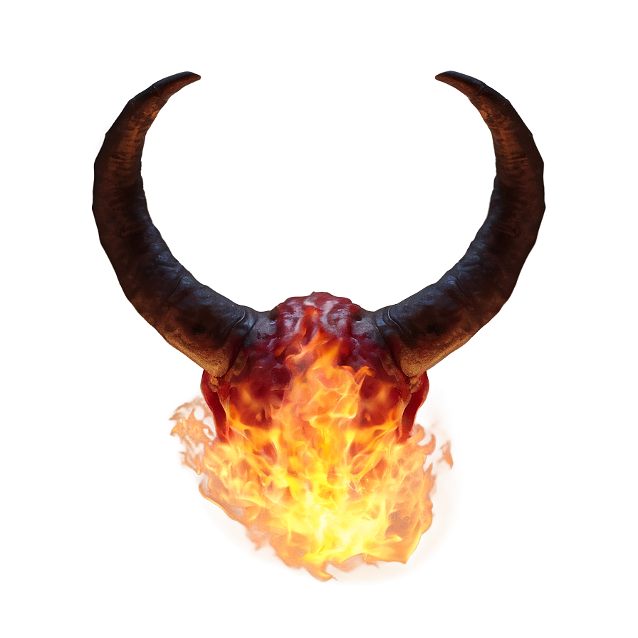 Flaming Devil Horns Png Ihm49 PNG image