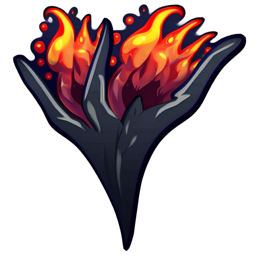 Flaming Fire Emoji Design Png 82 PNG image