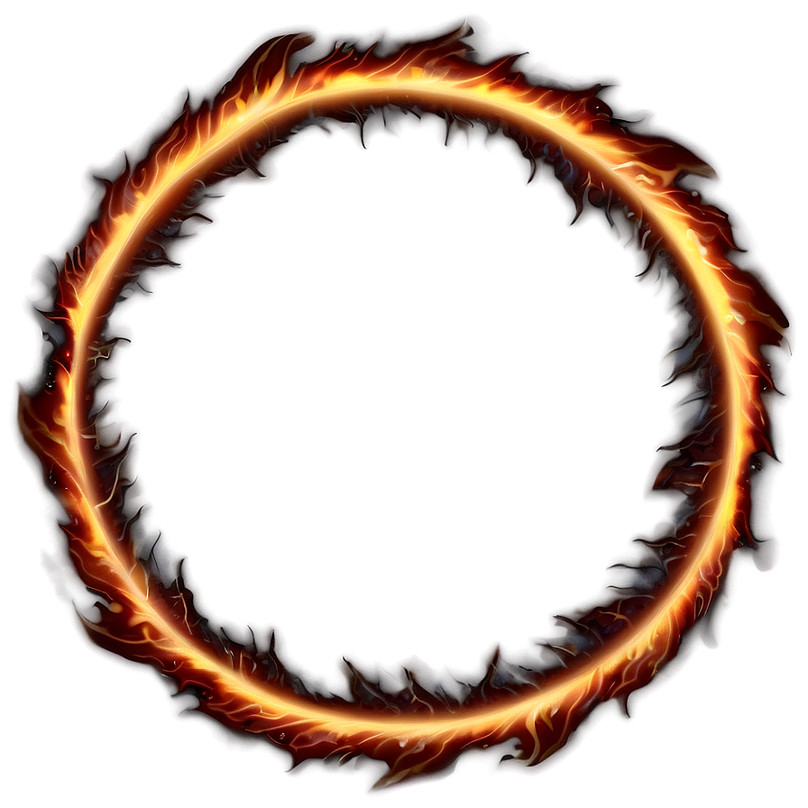 Flaming Halo Circle Png 54 PNG image