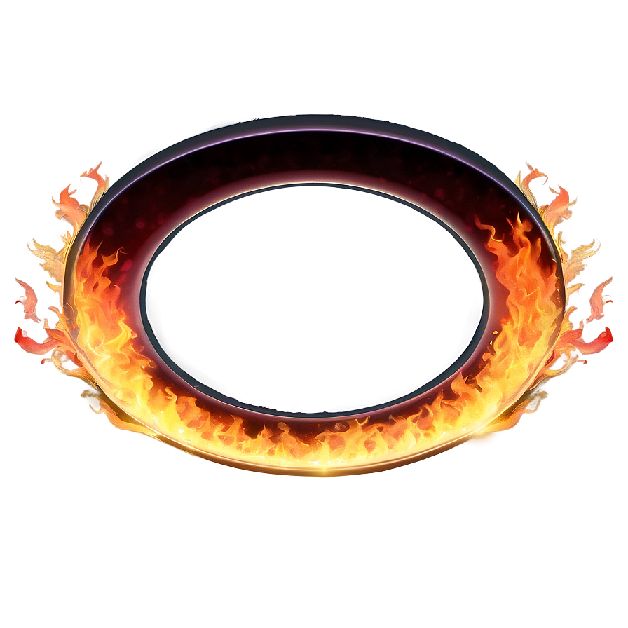 Flaming Halo Circle Png 85 PNG image