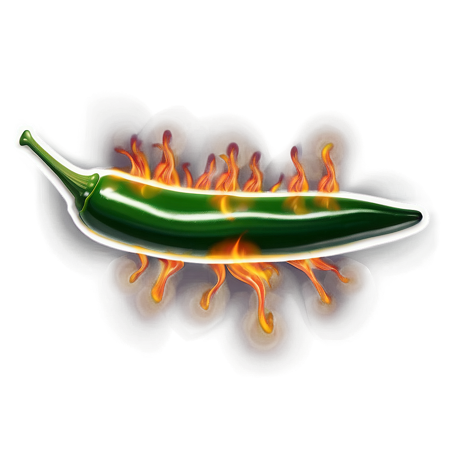 Flaming Jalapeno Png 14 PNG image