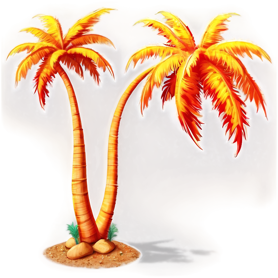 Flaming Palm Tree Png Nca PNG image