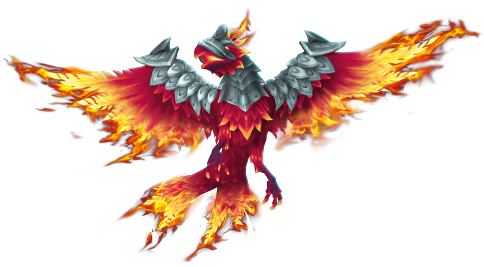 Flaming Phoenix Artwork PNG image