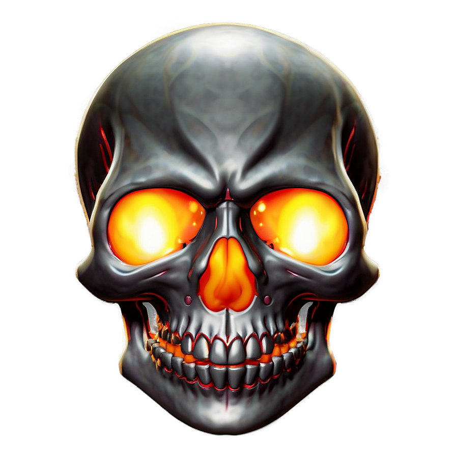 Flaming Skull Fantasy Png Wwu PNG image