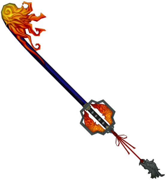 Flaming Spear Weapon Art PNG image