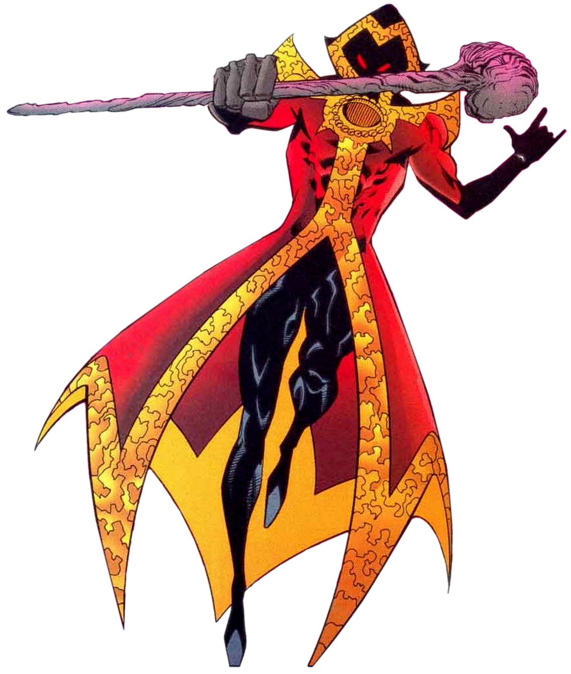 Flaming_ Sword_ Wielding_ Animated_ Character PNG image