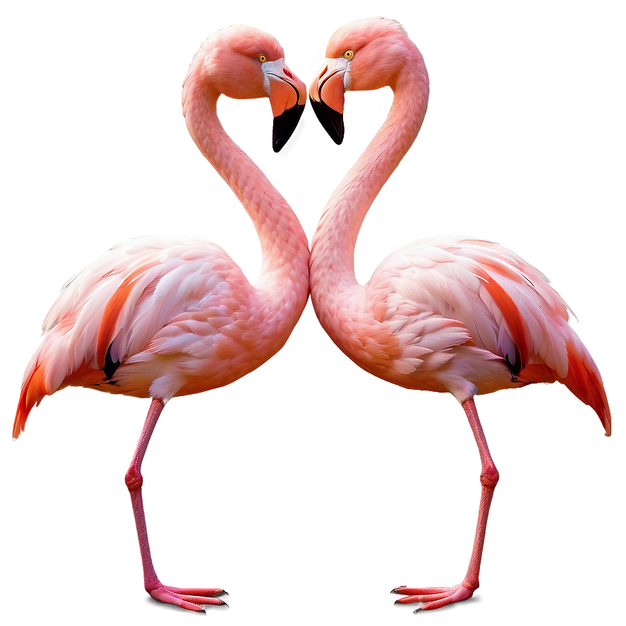 Flamingo Couple In Love Png Wdm28 PNG image