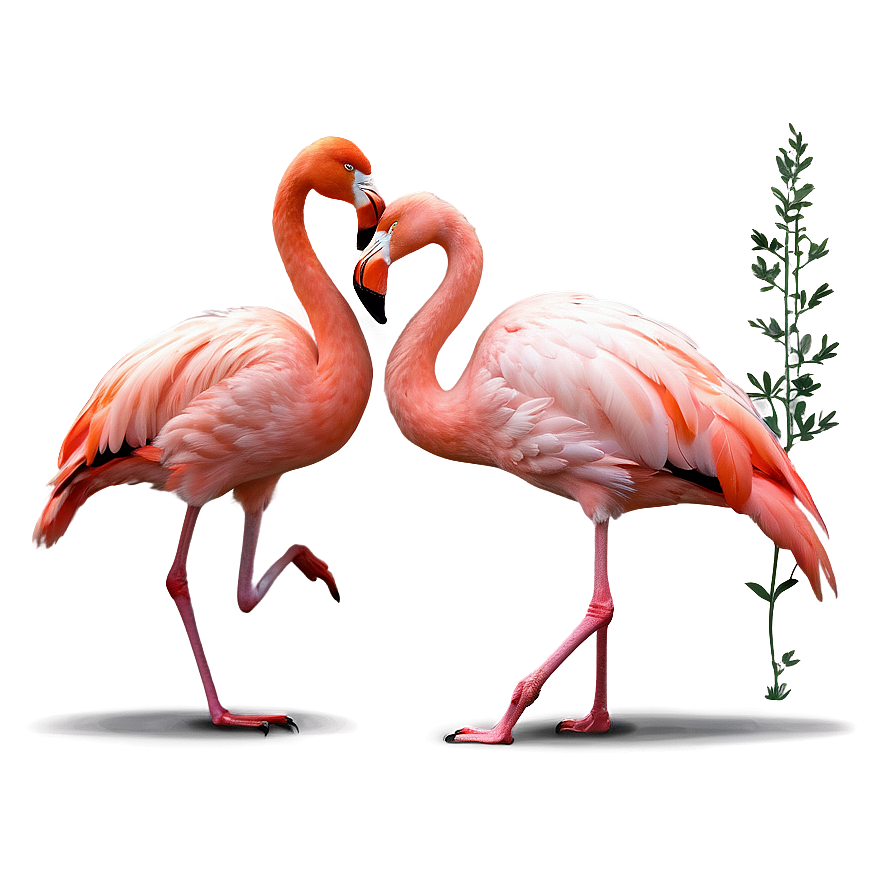 Flamingo Couple Love Png Lcq33 PNG image