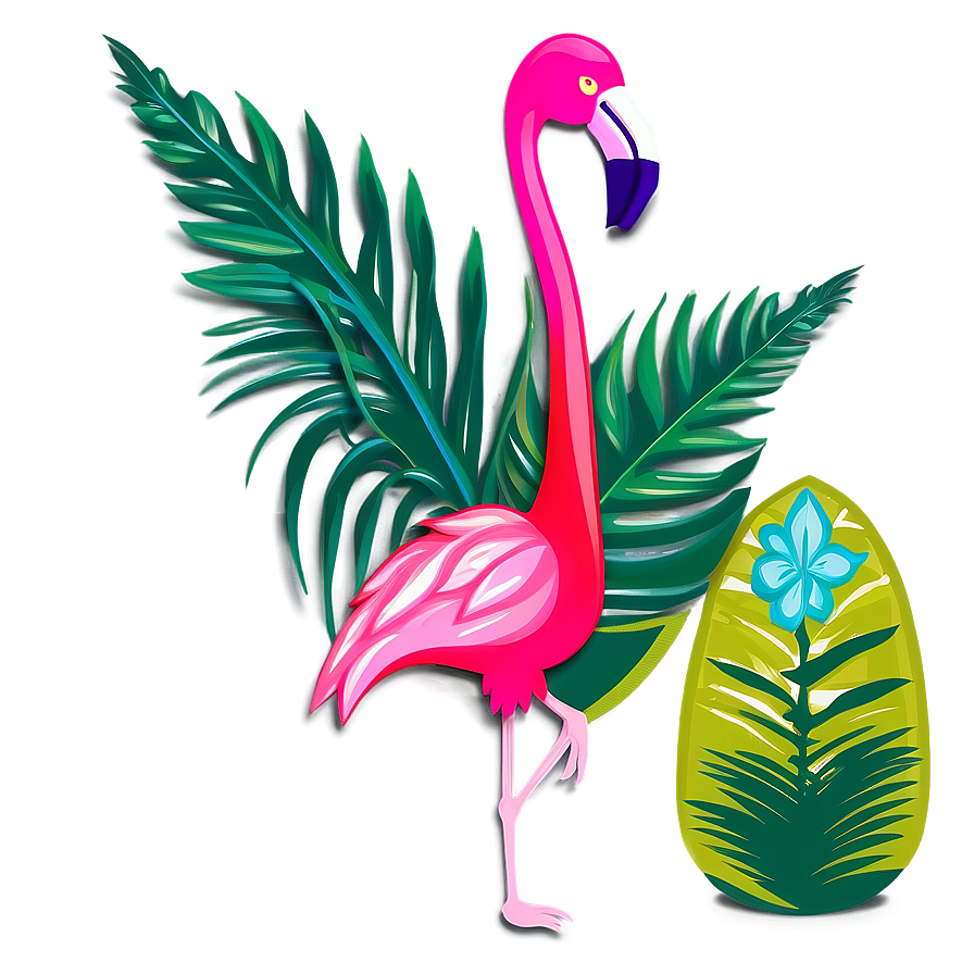 Flamingo Hawaiian Luau Png Doj PNG image