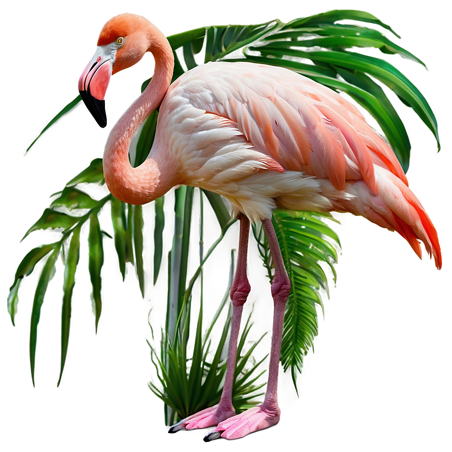 Flamingo In Tropical Paradise Png 44 PNG image