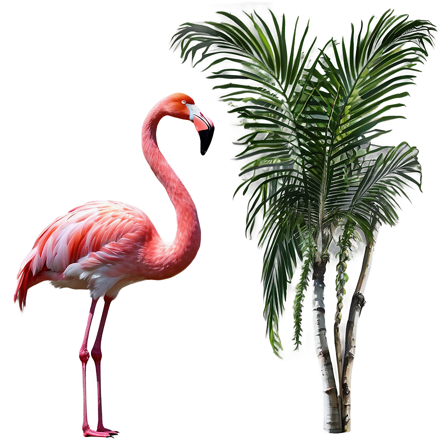 Flamingo Tropical Jungle Png Ait PNG image