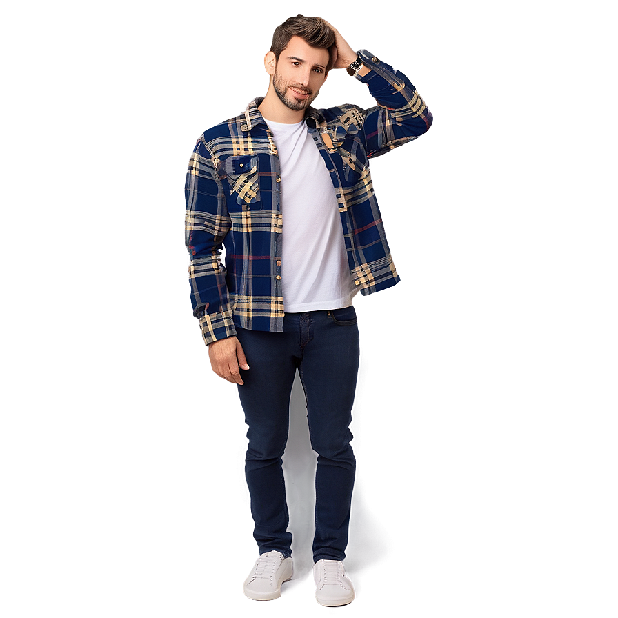 Flannel Jacket Style Png Uqs57 PNG image