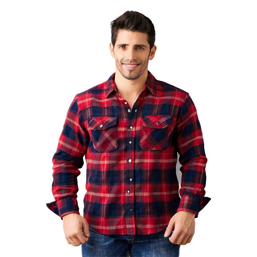 Flannel Shirt Design Png 06212024 PNG image