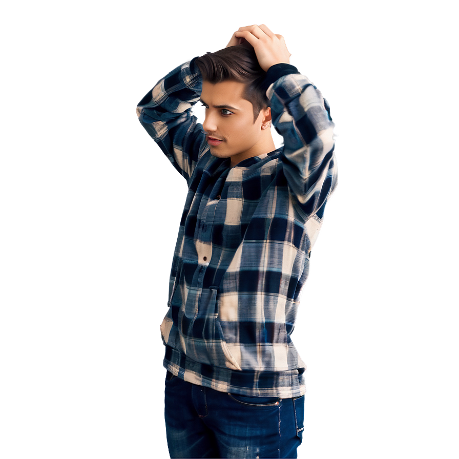 Flannel Sleeved Hoodie Png 51 PNG image