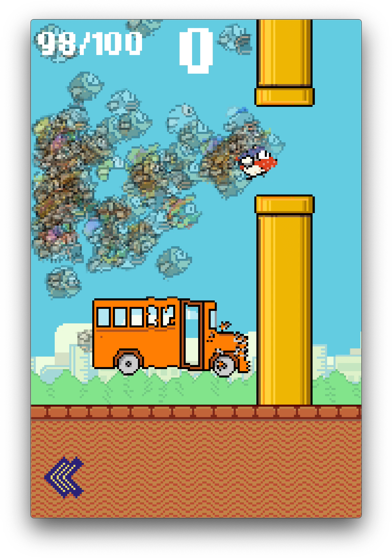 Flappy Bird_ Chaotic Mashup PNG image