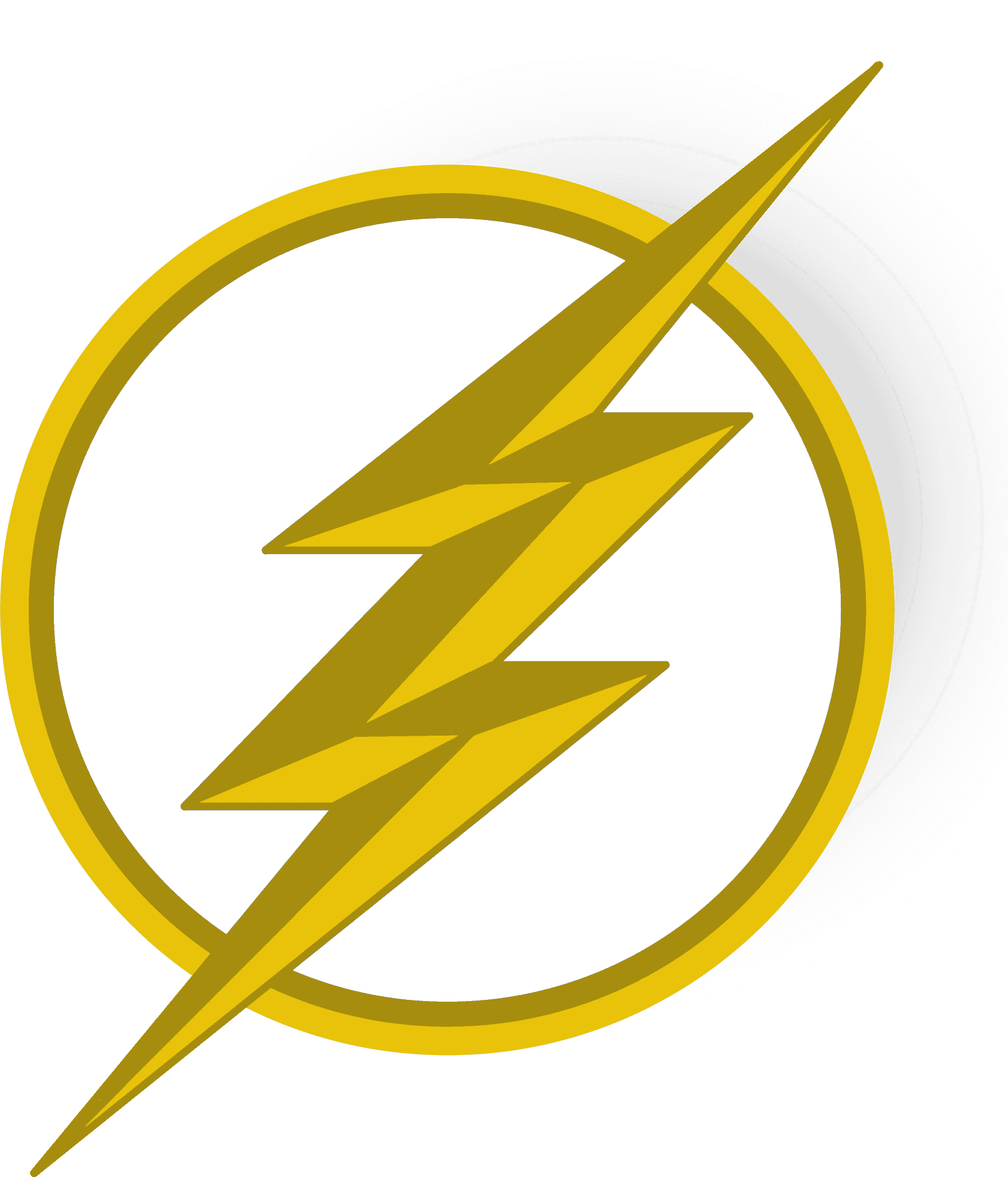 Flash_ Symbol_ Gold_ Lightning_ Bolt PNG image