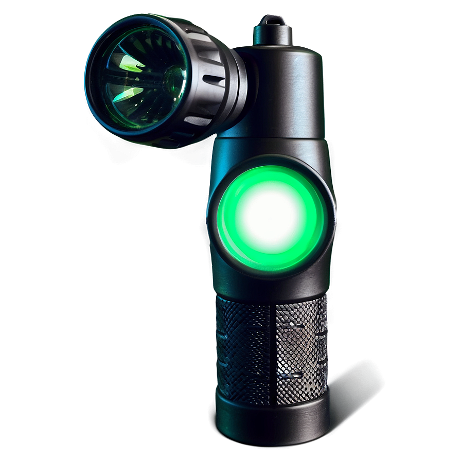 Flashlight With Green Light Png 05252024 PNG image