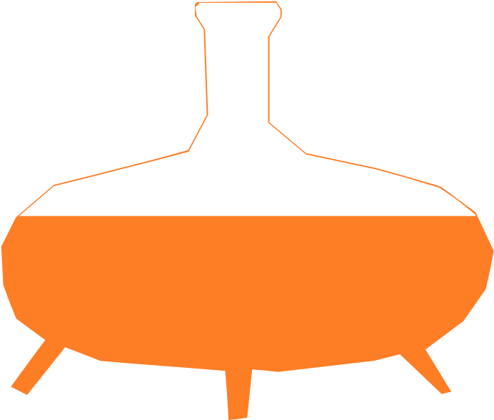 Flat Bottom Flask Icon PNG image