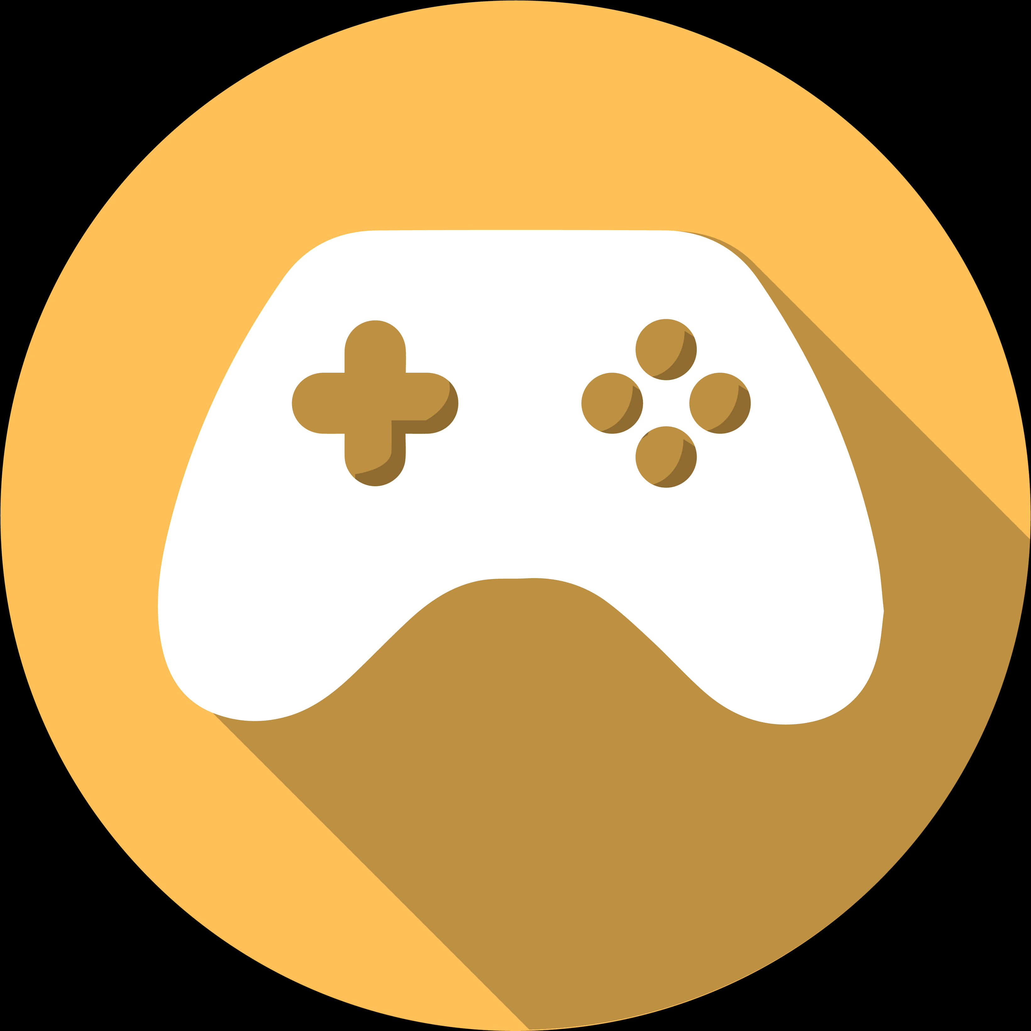 Flat Design Game Controller Icon PNG image