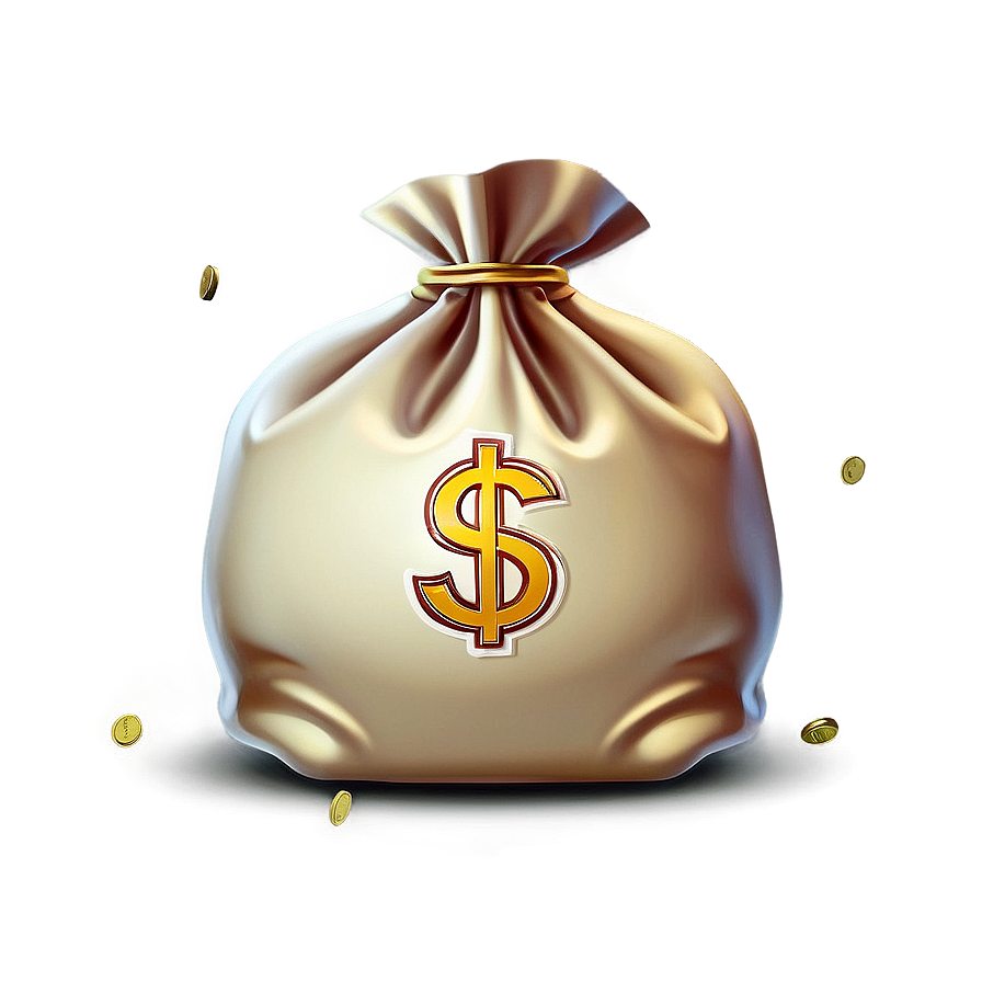 Flat Design Moneybag Png 06132024 PNG image