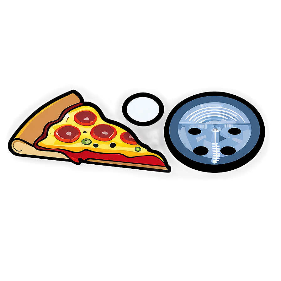 Flat Design Pizza Vector Png Med2 PNG image