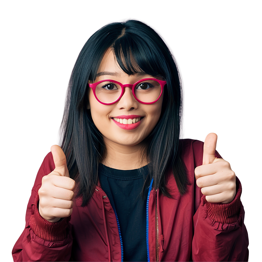 Flat Design Thumbs Up Icon Png 05042024 PNG image