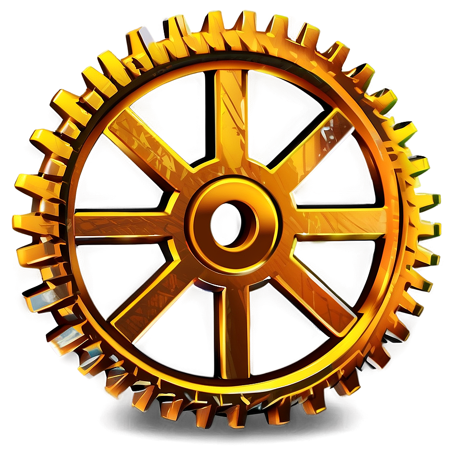 Flat Gear Icon Png 05252024 PNG image