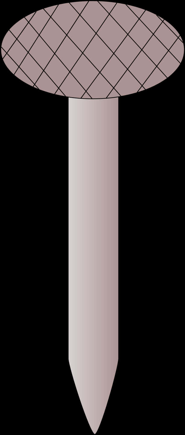 Flat Head Nail Vector Illustration PNG image