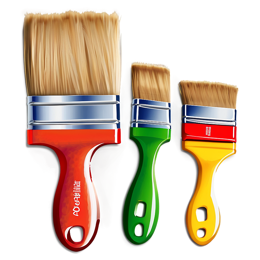 Flat Paint Brushes Png Hhu PNG image