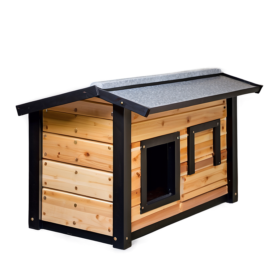 Flat Roof Dog House Png 06122024 PNG image