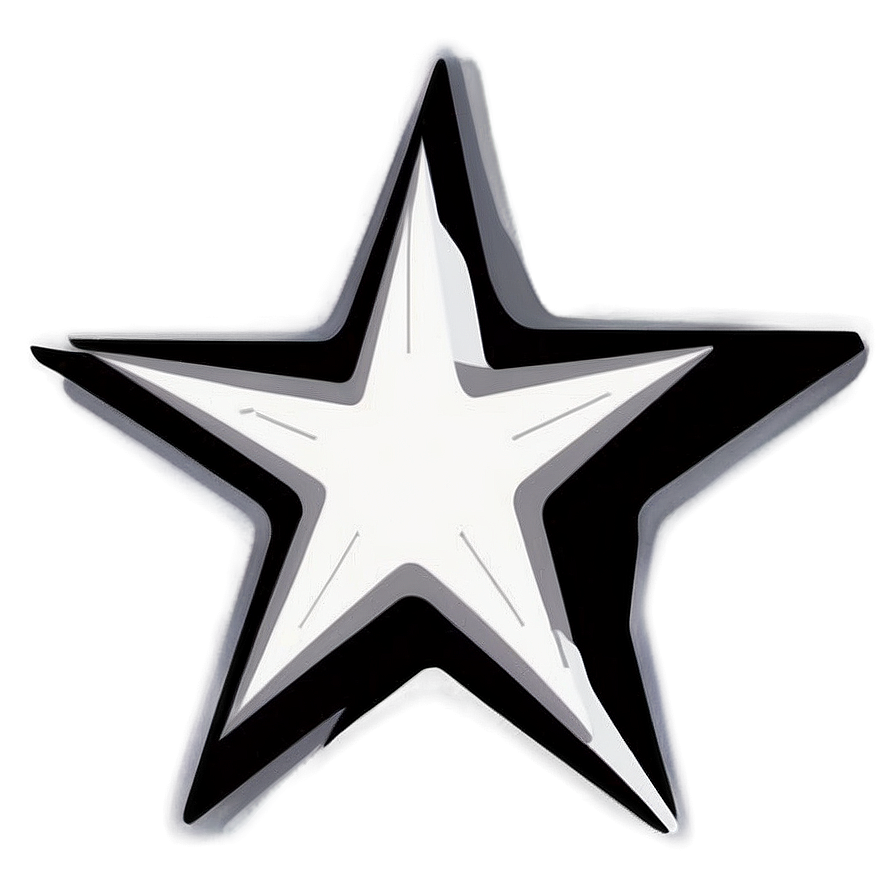 Flat Star Outline Png 05252024 PNG image