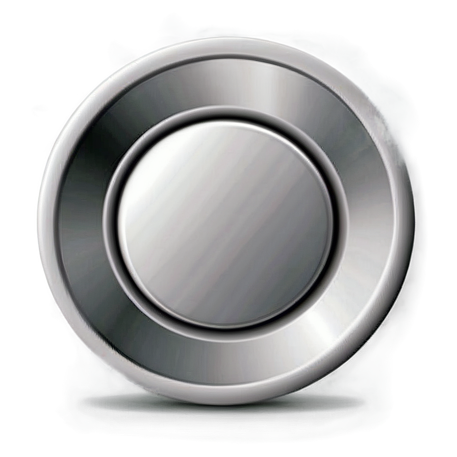 Flat Style White Button Png Eev45 PNG image