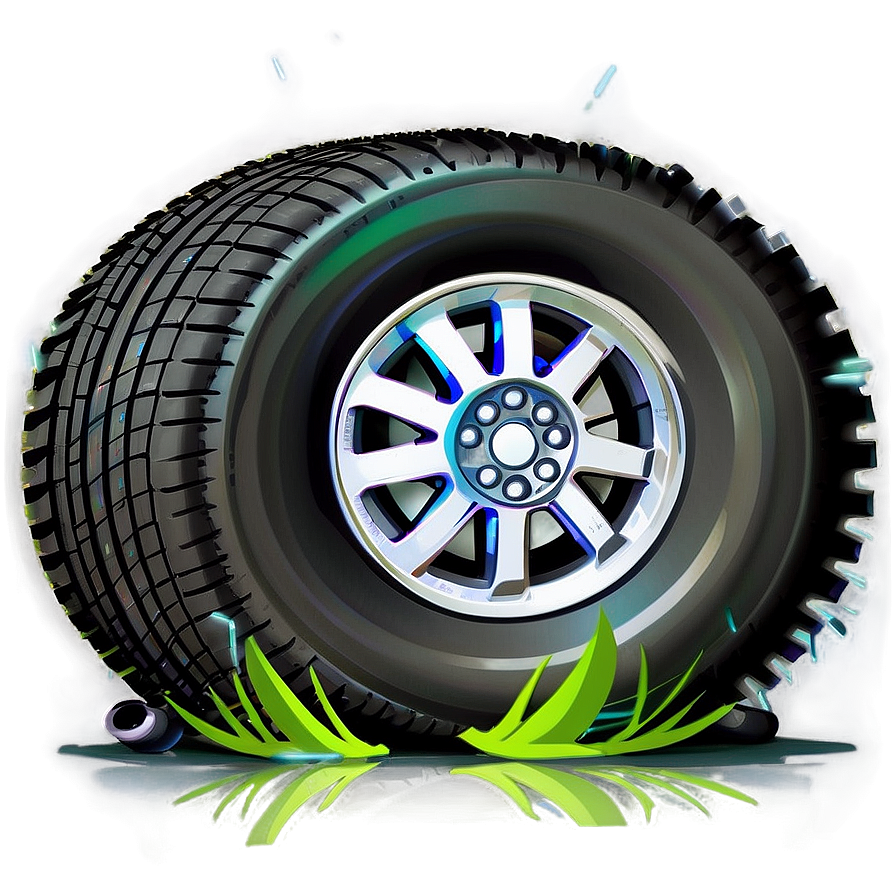 Flat Tire Png 05252024 PNG image