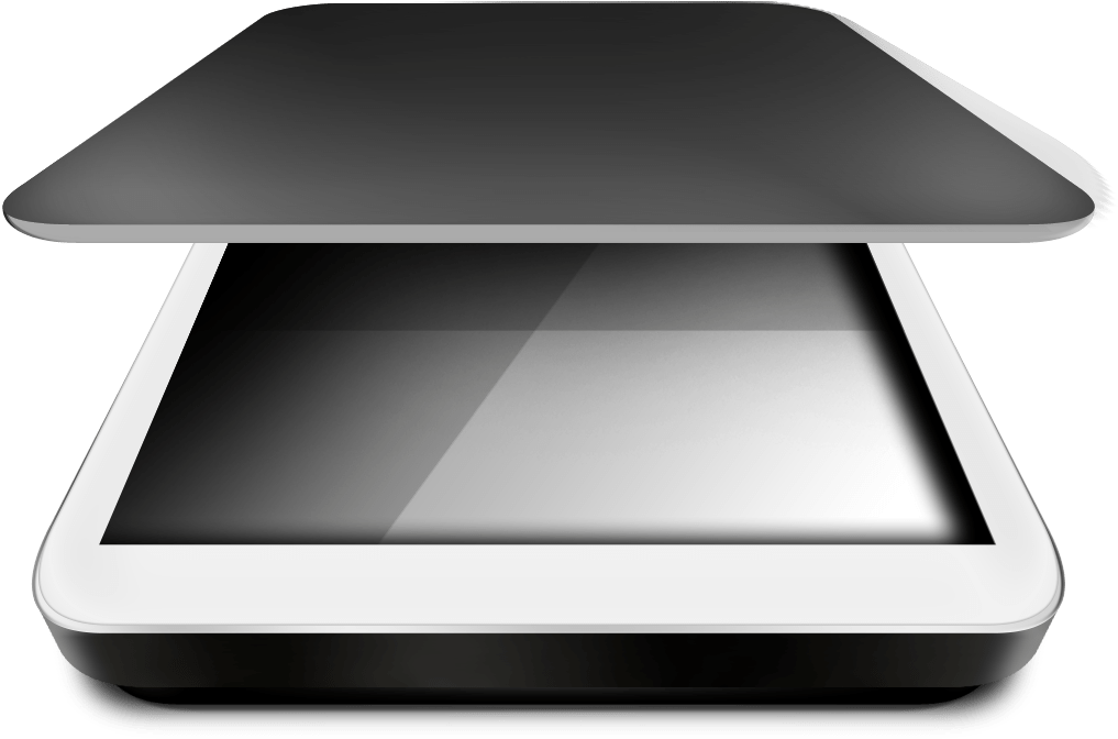 Flatbed Scanner Top View PNG image