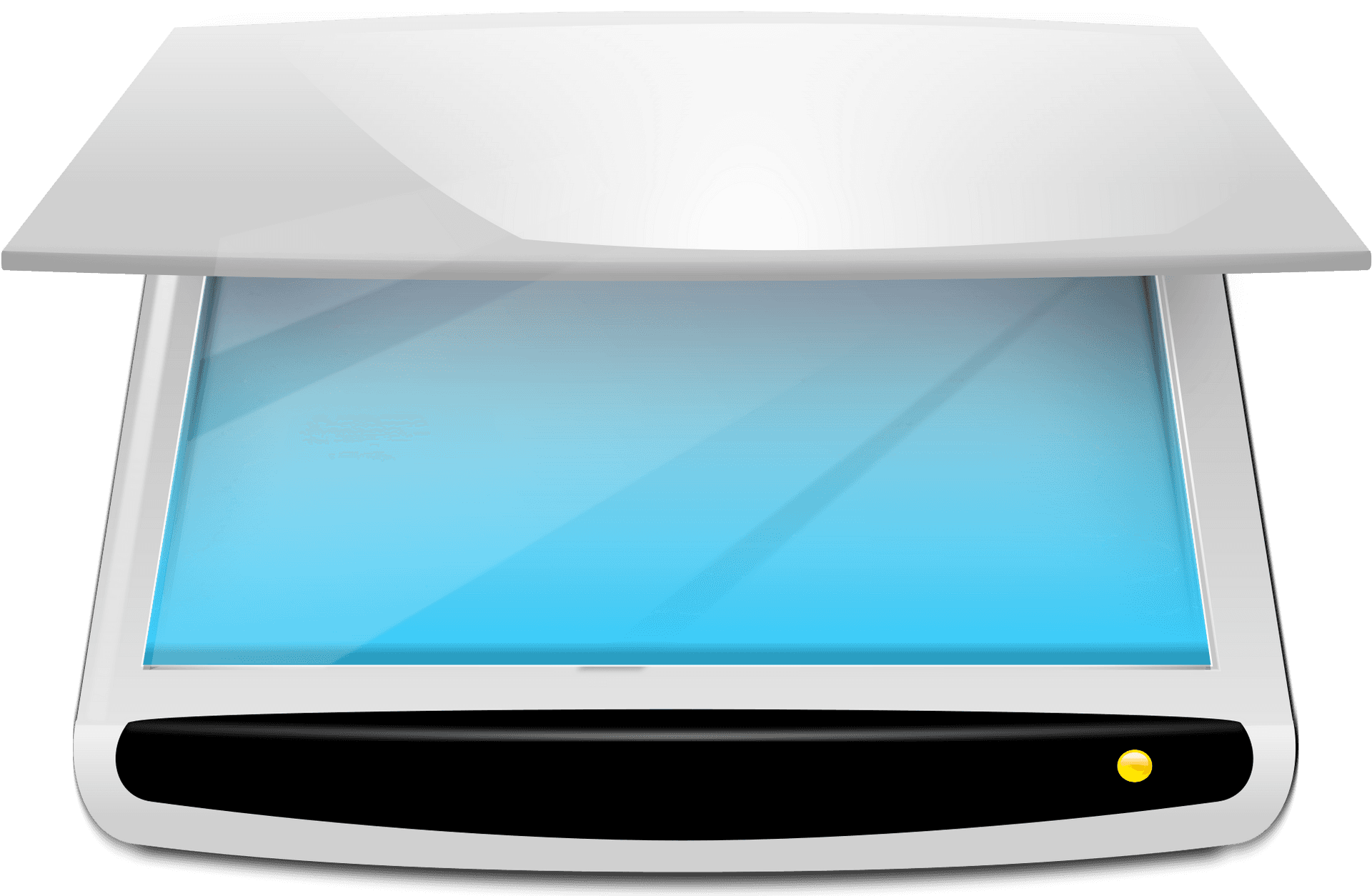 Flatbed Scanner Vector Illustration PNG image