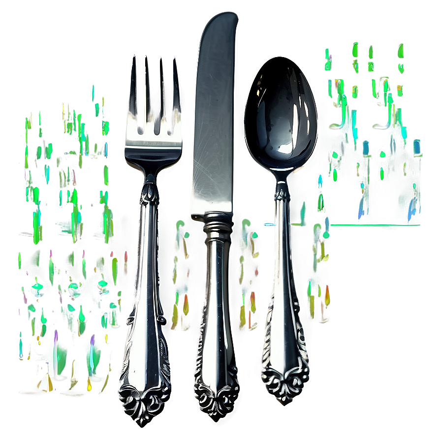 Flatware Silver Utensils Png Ewl PNG image