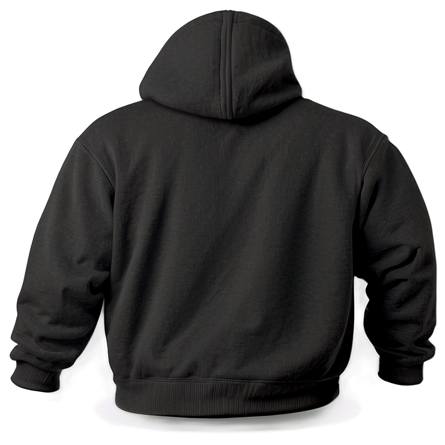 Fleece-lined Black Sweatshirt Comfort Png Eob PNG image