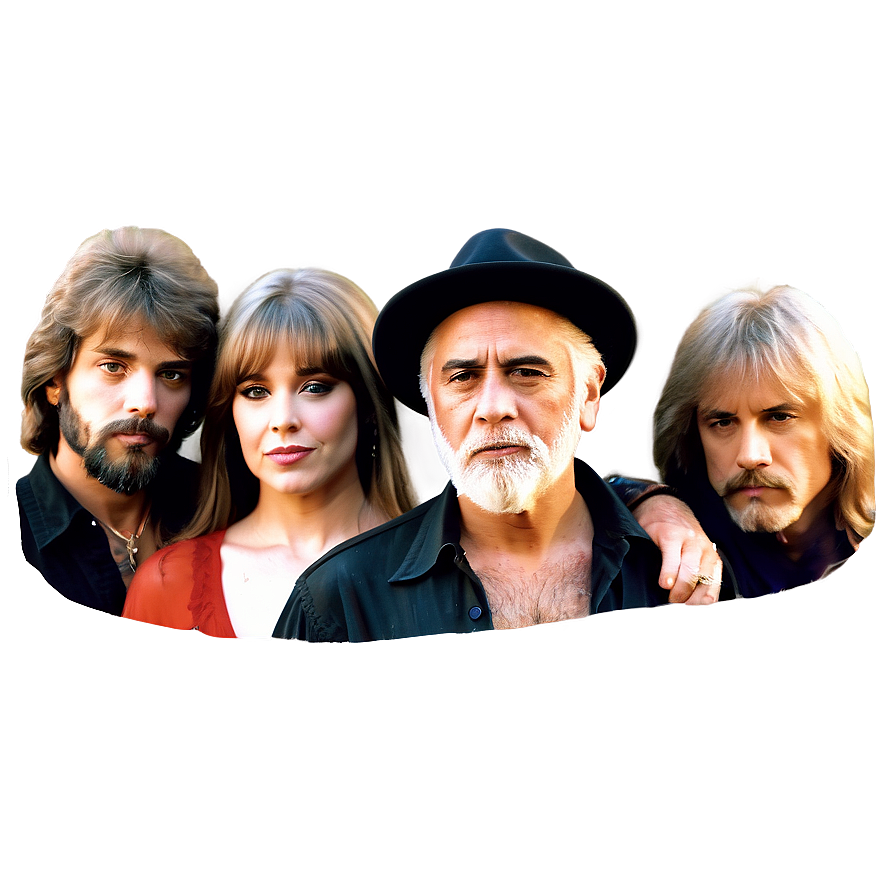 Fleetwood Mac Rock Band Png 06252024 PNG image