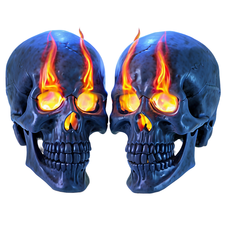 Flickering Flame Skull Png Kop80 PNG image