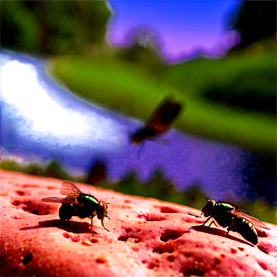 Flies At A Picnic Png Rdq34 PNG image