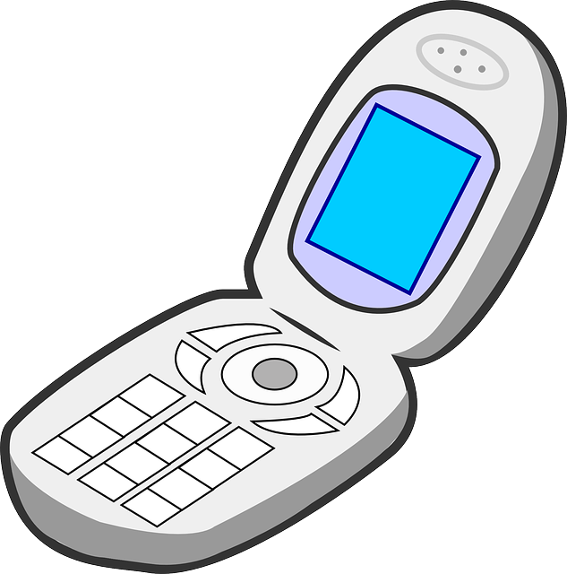 Flip Phone Vector Illustration PNG image