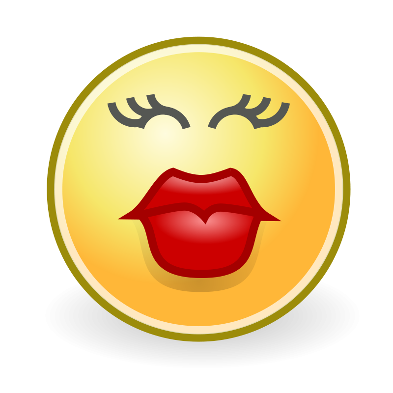 Flirty Emojiwith Lashesand Lips PNG image